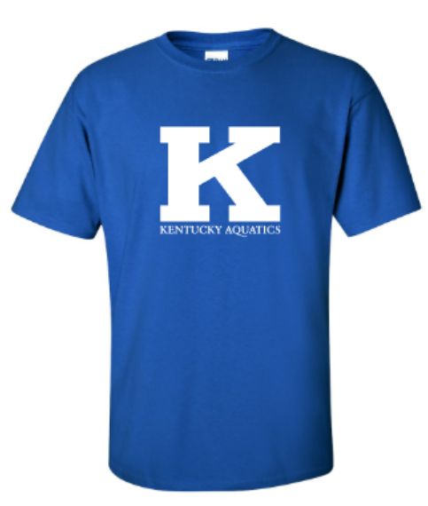 Youth Or Adult K Kentucky Aquatics Logo Gildan Short Sleeve Tee (KA)