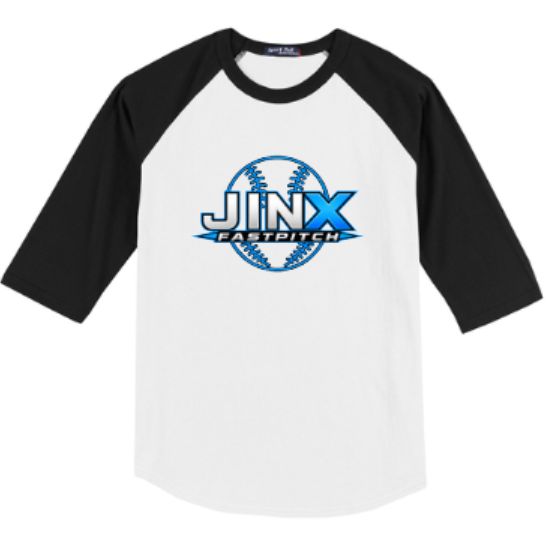Adult Jinx Fastpitch with Softball Sport-Tek Colorblock Raglan Tee (JFP)