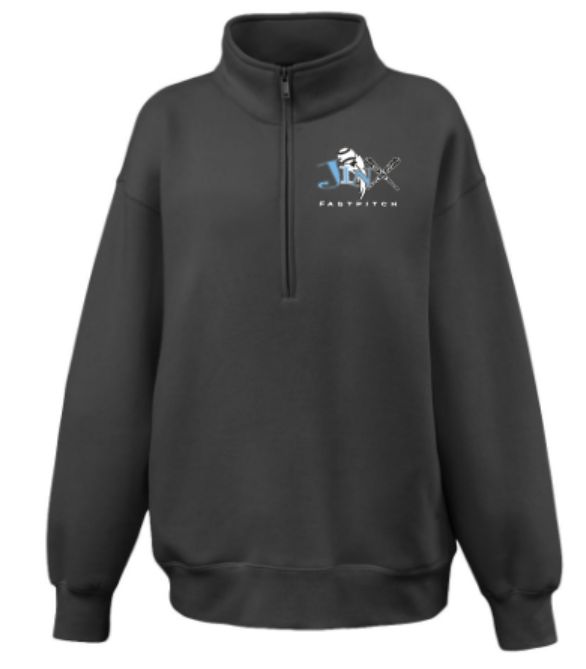Ladies Oversize 1/2-Zip with Embroidered Jinx Logo (JFP)