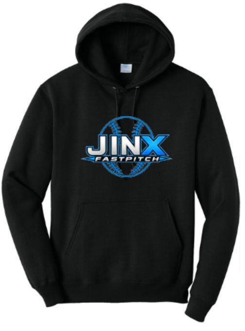 Adult Jinx Fastpitch with Softball Port &amp; Co™ TALL Core Fleece Pullover Hooded Sweatshirt (JFP)