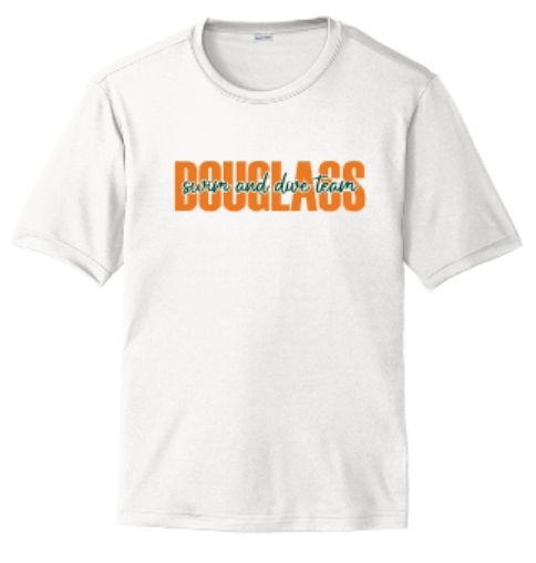 Youth or Adult Douglass Swim &amp; Dive Team Sport-Tek® PosiCharge® Competitor™ Short or Long Sleeve Tee (DSDT)