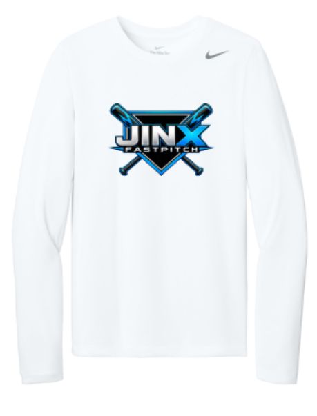 Adult Jinx Fastpitch with Bats Nike Team rLegend Long Sleeve Tee (JFP)