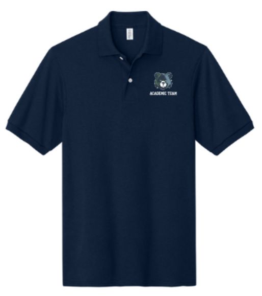 Youth or Adult Jerzees® Dri-Power® Short Sleeve Polo with Embroidered Academic Team (MEBAT)