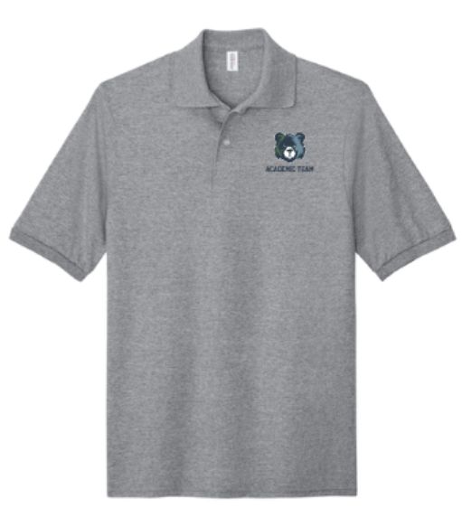 Youth or Adult Jerzees® Dri-Power® Short Sleeve Polo with Embroidered Academic Team (MEBAT)