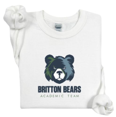 Youth or Adult Britton Bears Academic Team Gildan Heavy Blend Sweatshirt (MEBAT)
