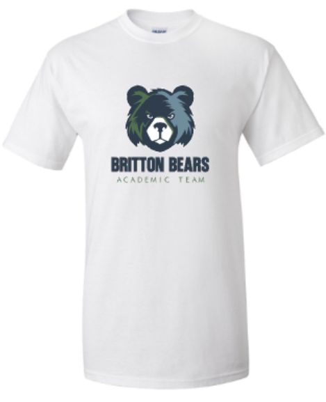 Youth or Adult Britton Bears Academic Team Gildan Short or Long Sleeve T-Shirt (MEBAT)
