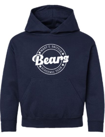 Youth Mary E. Britton Bears Academic Team LAT Fleece Sweatshirt (MEBAT)