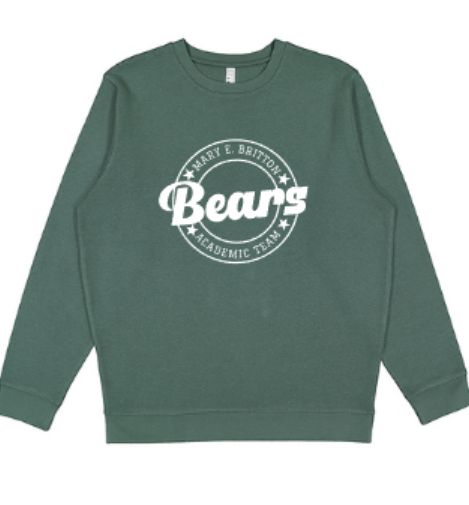 Adult Mary E. Britton Bears Academic Team LAT Fleece Sweatshirt (MEBAT)