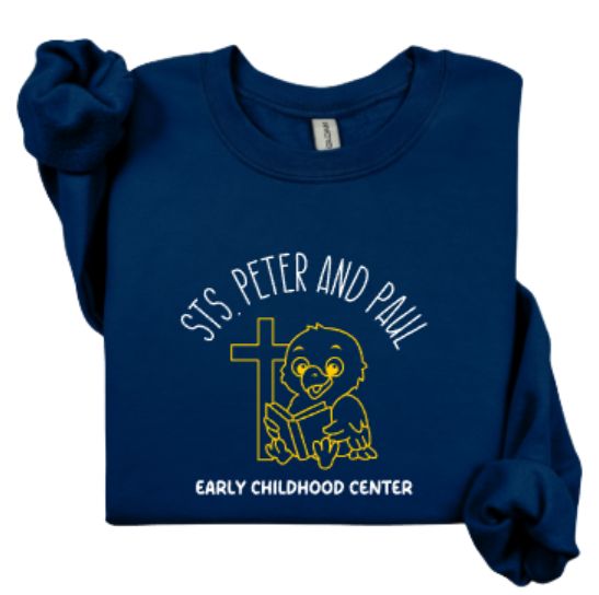 Youth or Adult Sts. Peter and Paul Early Childhood Center Gildan Heavy Blend Navy Sweatshirt (SPPECC)