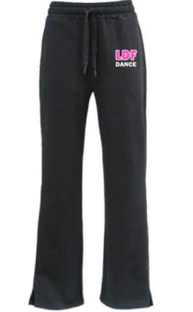 Ladies LDF Dance Flare Black Sweatpants (LDF)