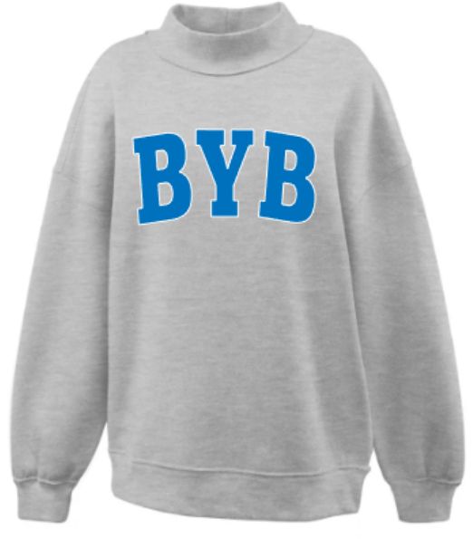 Youth or Ladies BYB Applique Mockneck (BYB)
