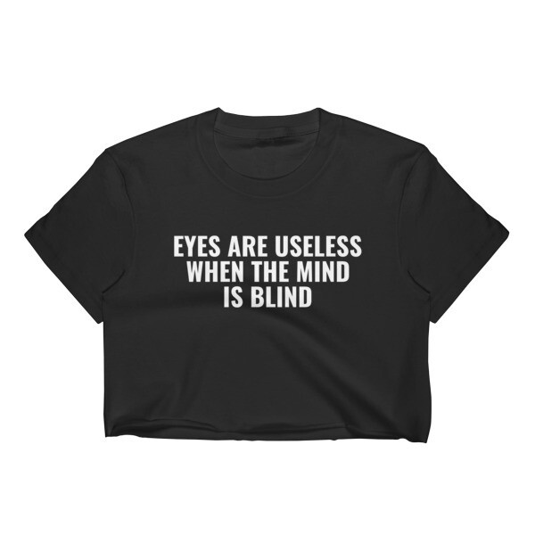 MIND IS BLIND Crop Top, Size: S