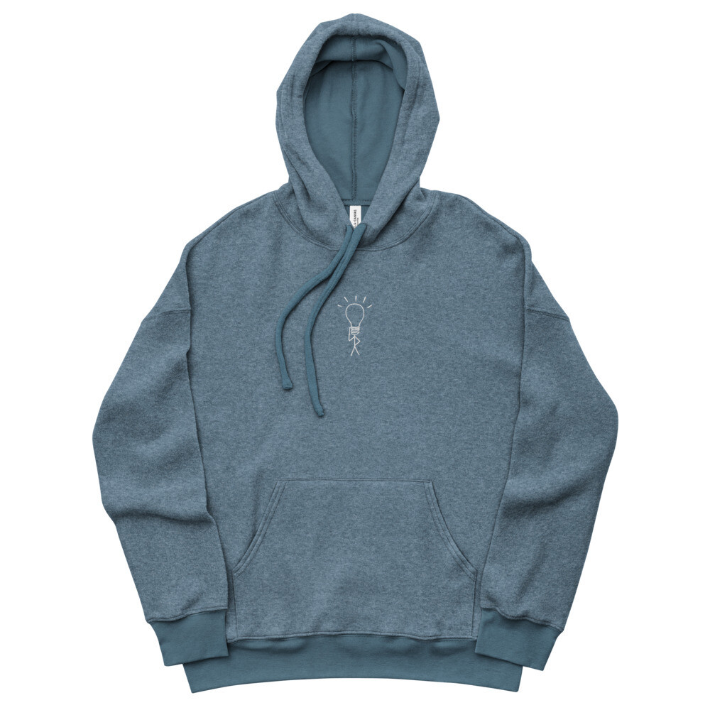 NEL Sueded Fleece Hoodie, Color: Heather Slate, Size: S