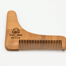 Pereira Shavery Pear-Wood Beard Comb - 1-Sided Boomerang