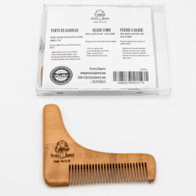 Pereira Shavery Pear-Wood Beard Comb - 1-Sided Boomerang