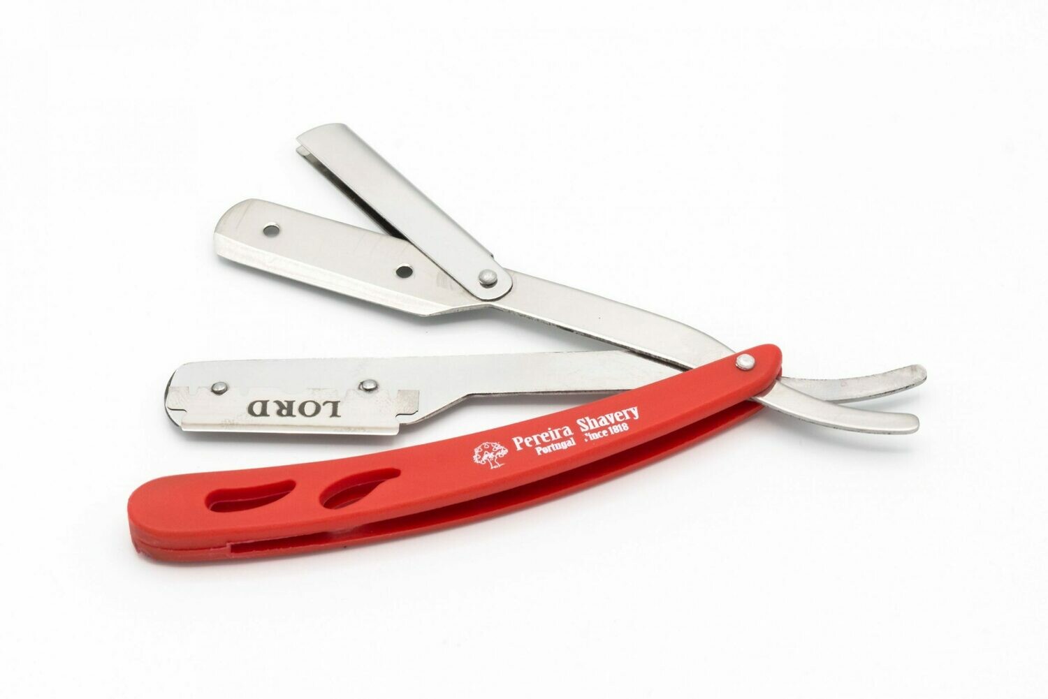 Pereira Shavery Razor For Half DE Blades In Stainless Steel And ABS Plastic Handle