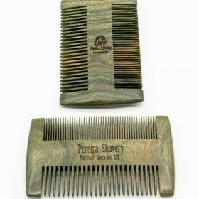Pereira Shavery Sandal Wood Beard Comb – 2-Sided Rectangle