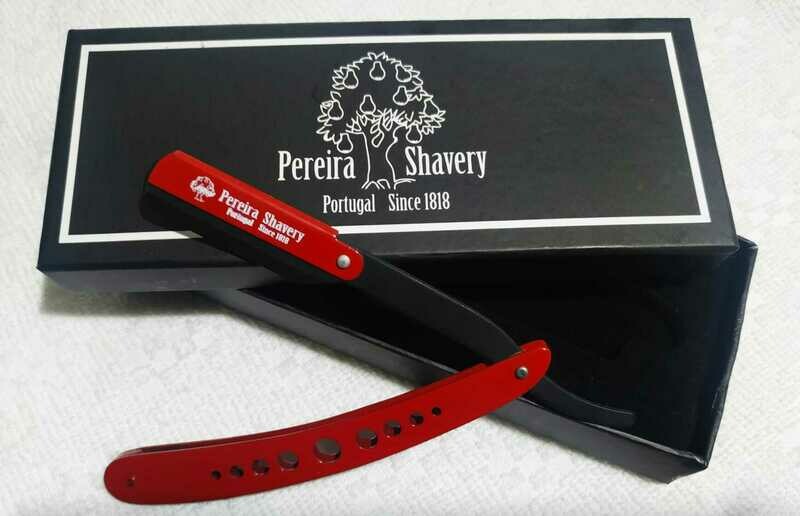 Pereira Shavery Razor for Disposable Half DE in Metal Red and Black