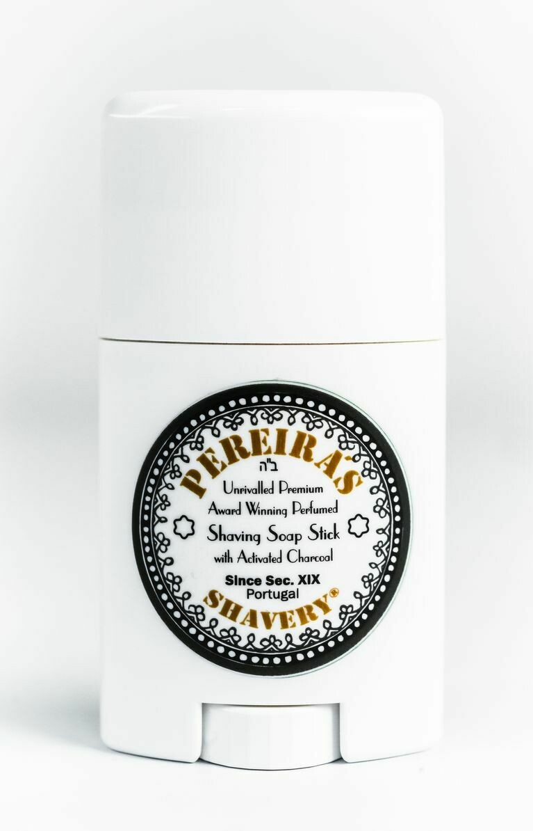 Pereira Shavery Stick Activated Charcoal Shaving Soap