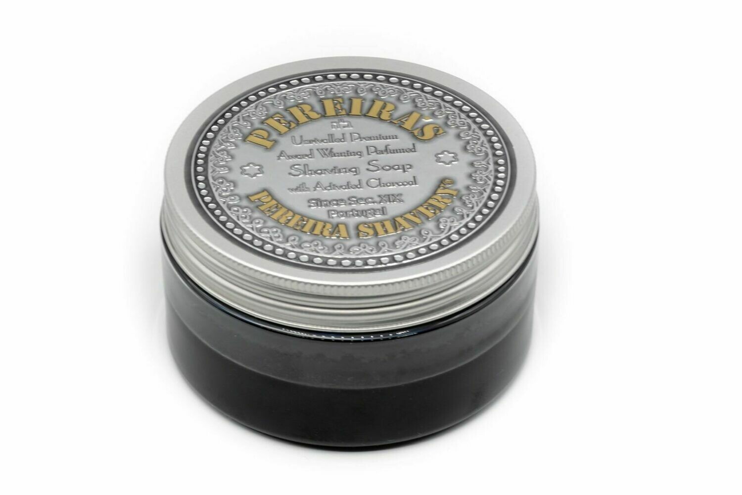 Kit Unbreakable Bowl + Shaving Soap With Activated Charcoal in Aluminum Dish With Different Aromatherapy Options