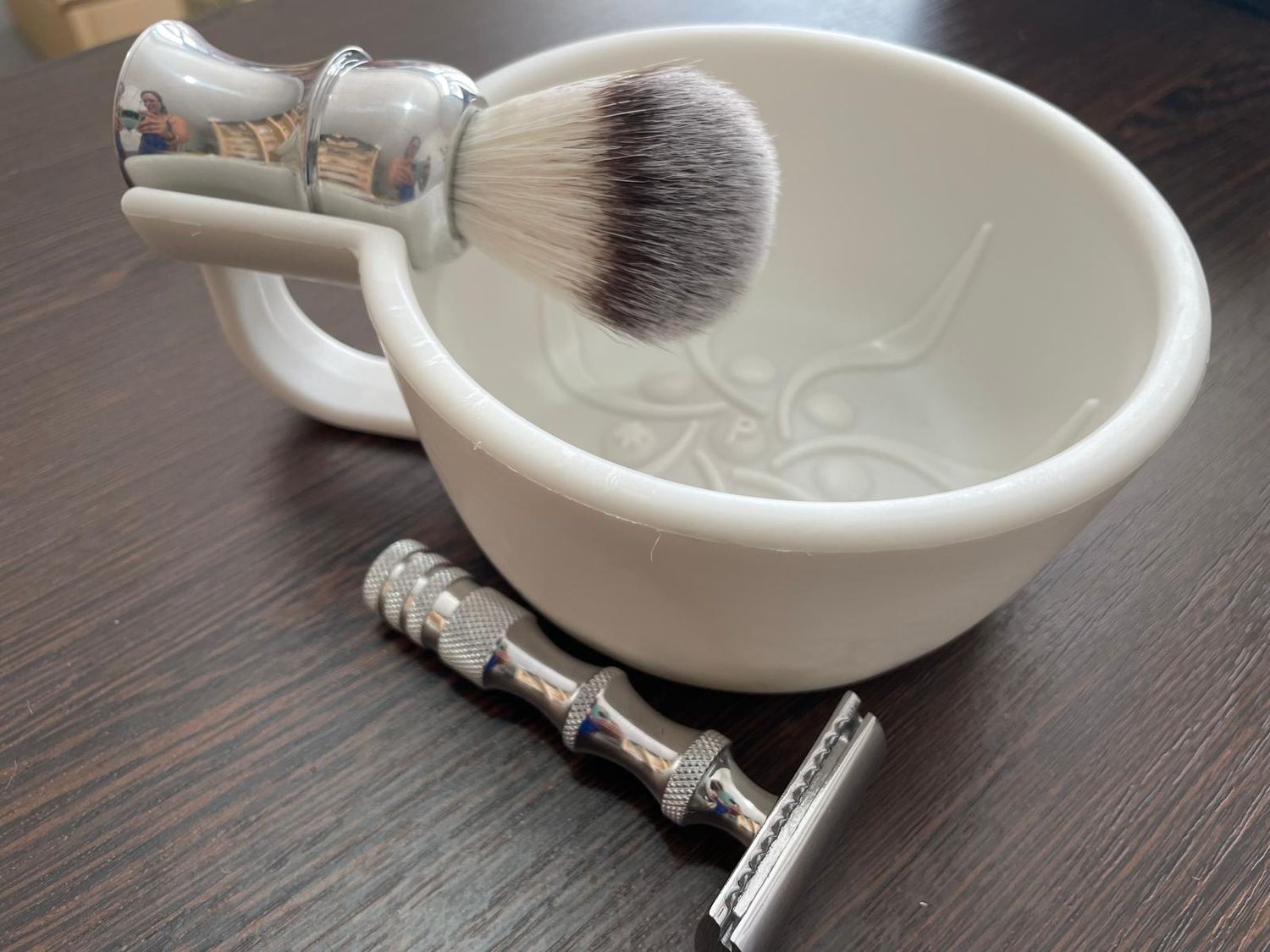 Pereira Shavery Unbreakable Shaving Bowl Large color White