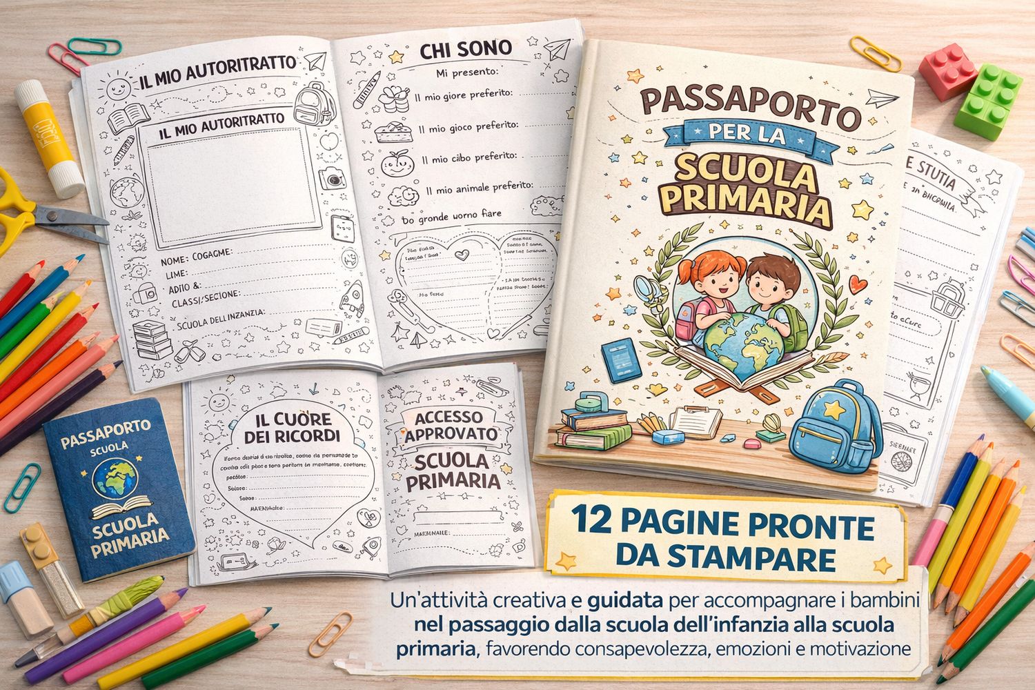 Passaporto per la Scuola Primaria: libretto didattico stampabile per il passaggio dall’infanzia alla primaria