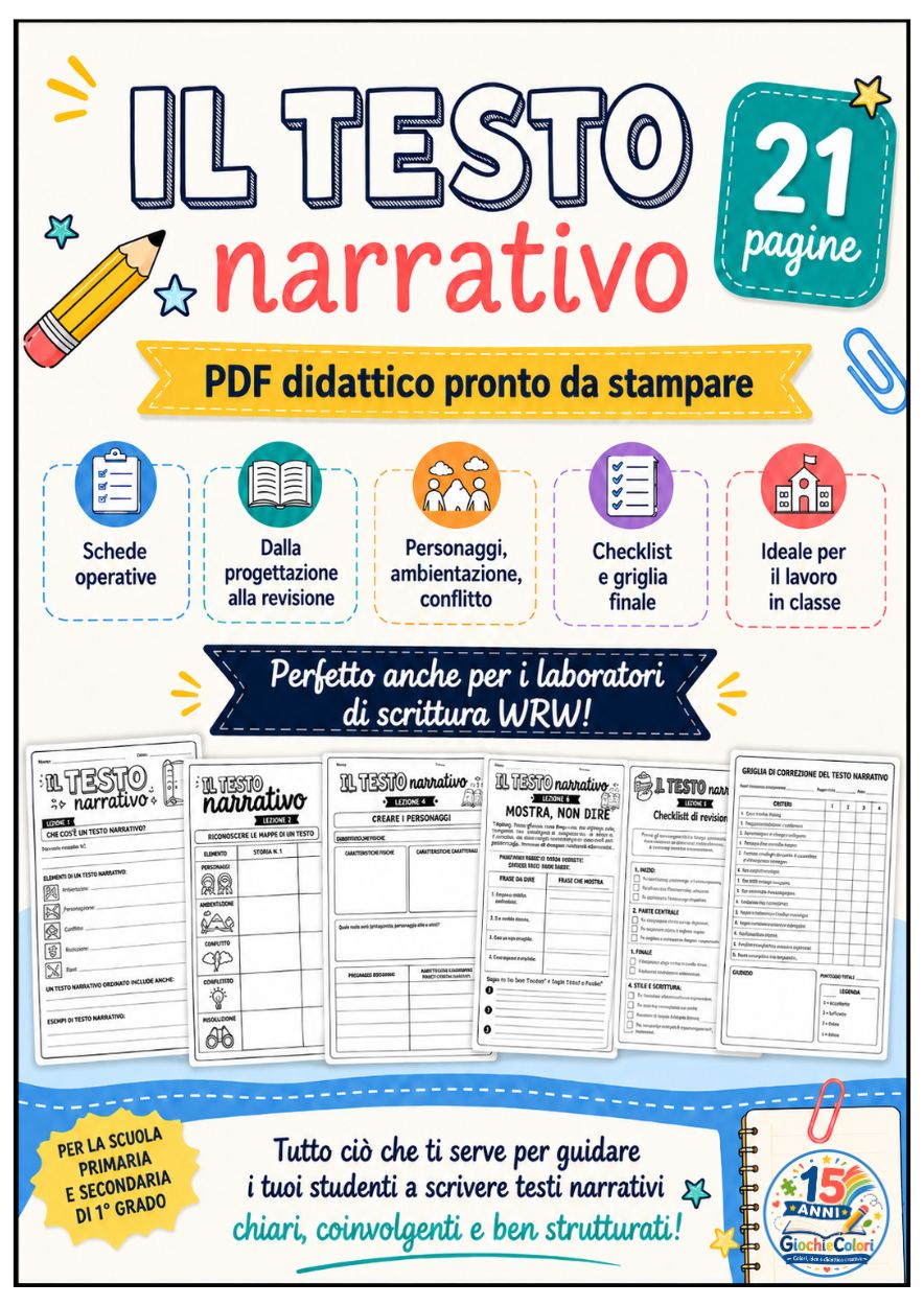 Testo narrativo: 20 attività pronte da stampare
