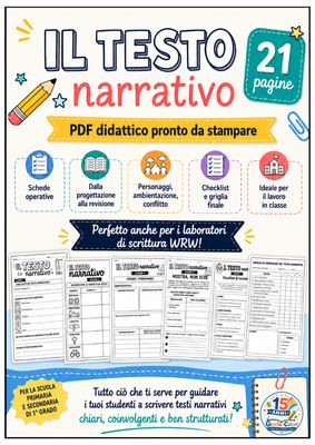 Testo narrativo: 20 attività pronte da stampare