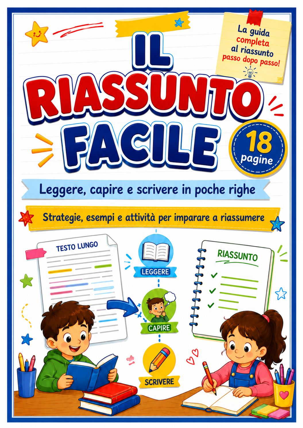 Il riassunto facile: guida PDF con schede operative