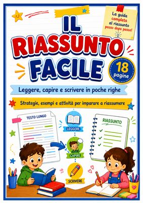 Il riassunto facile: guida PDF con schede operative