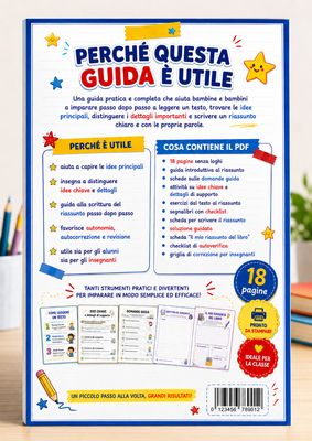 Il riassunto facile: guida PDF con schede operative