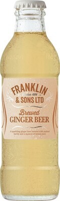 Franklin & Sons Brewed Ginger Beer with Malted Barley (200ML x 12)