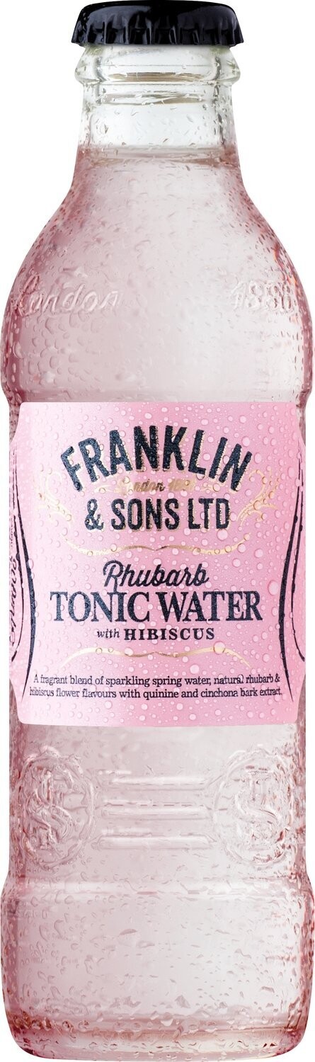 Franklin & Sons Rhubarb with Hibiscus Tonic (Pack of 2)