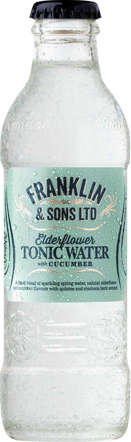Franklin & Sons Elderflower with Cucumber Tonic (200ml x 12)