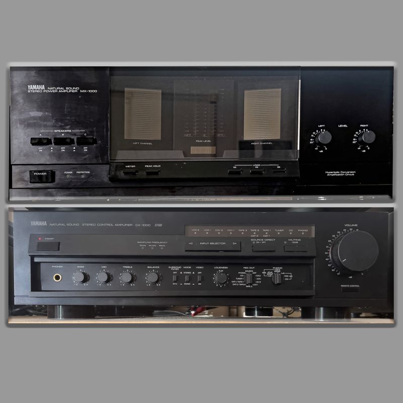 YAMAHA MX-1000 amplificatore + CX-1000 preamplificatore