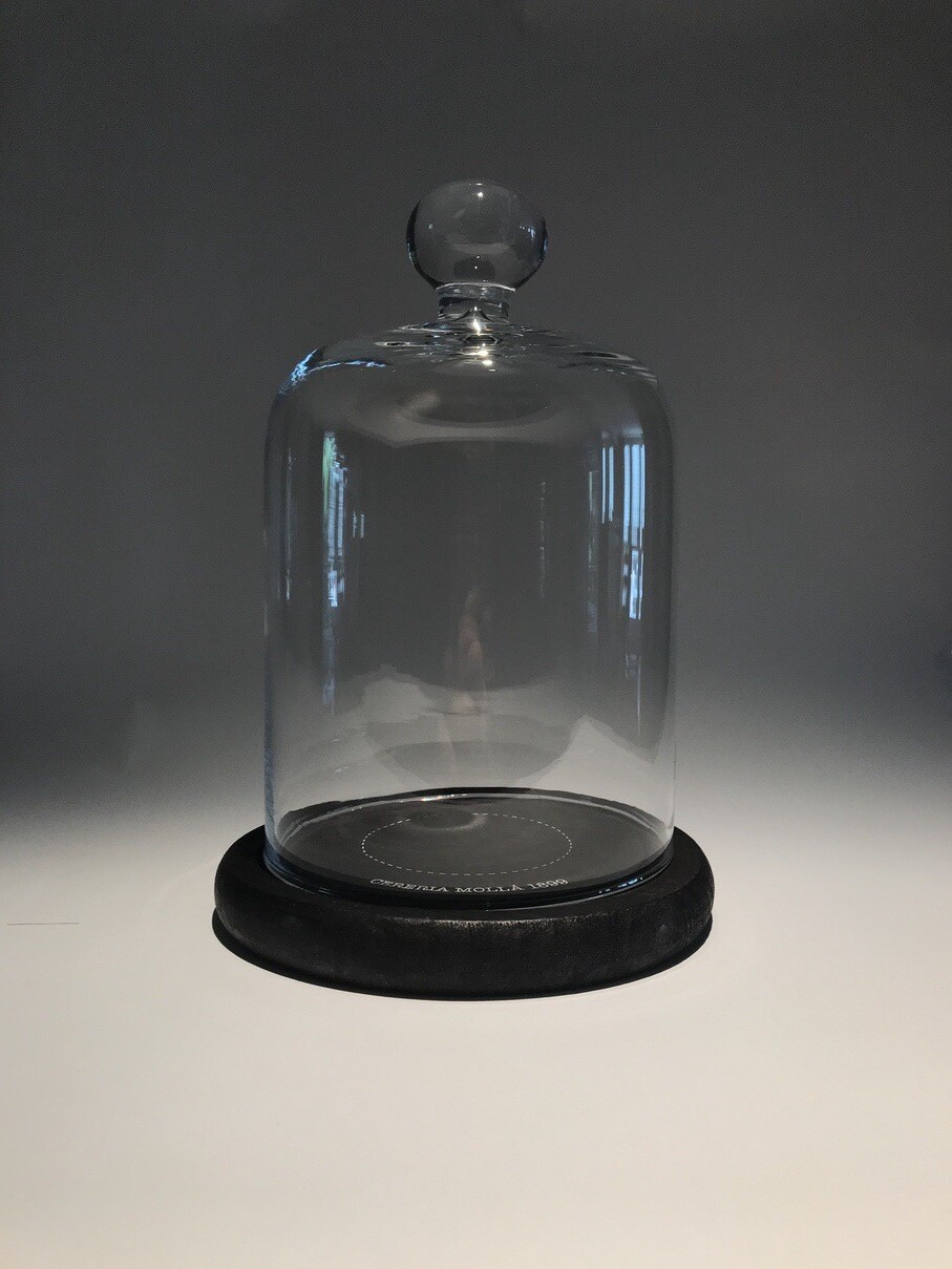 Duftglocke Glas mit Holzboden Von Cereria Molla