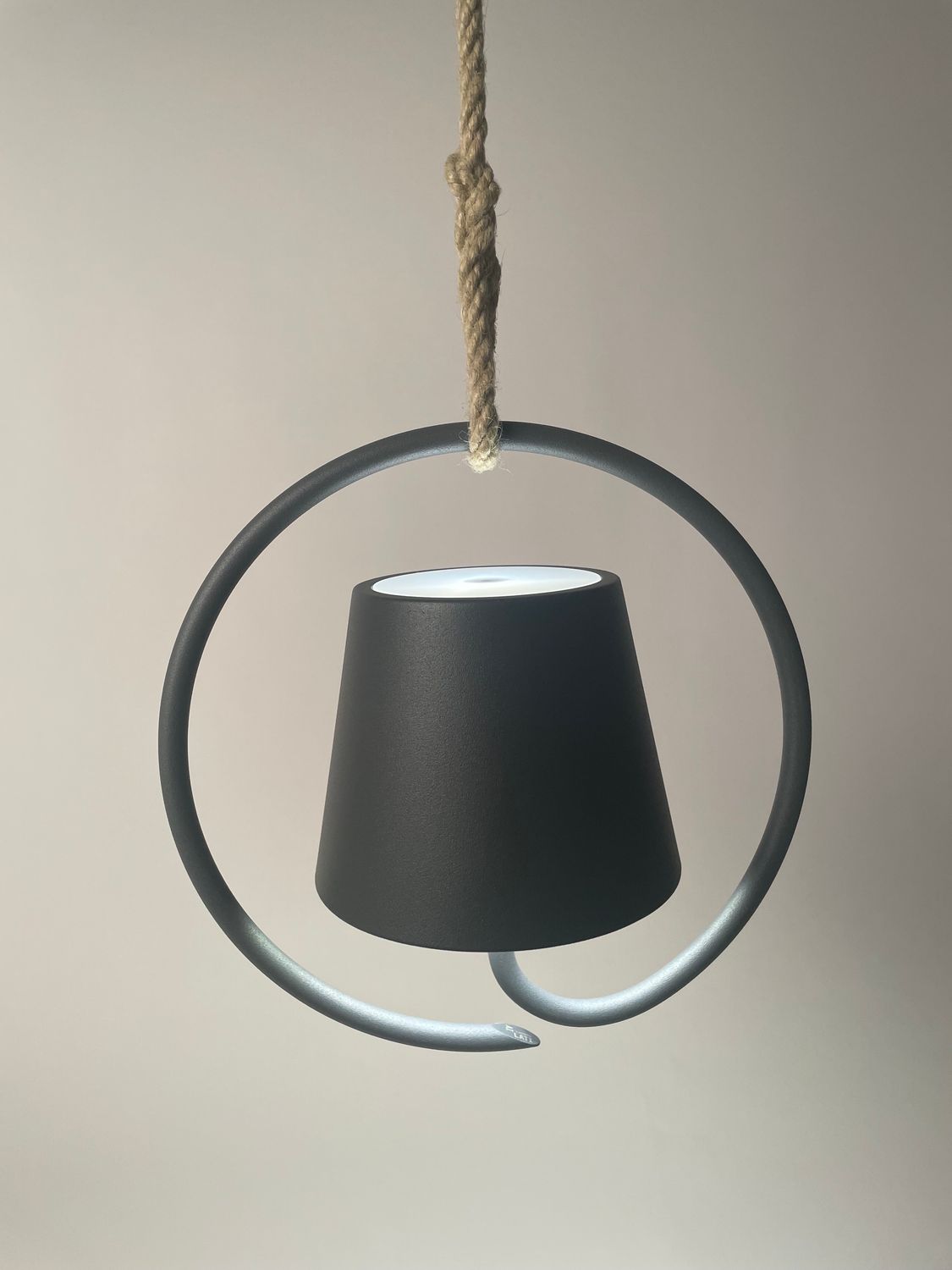 Zafferano Poldina Pro Hanging – Hängelampe Dark Grey, kabellos & dimmbar