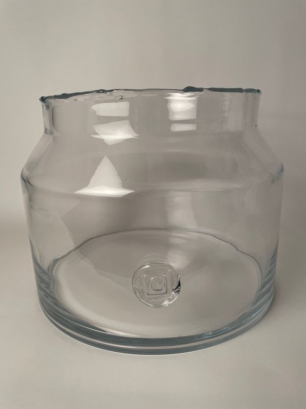 Gommaire Pot Matilda Small – Clear | Handgefertigte Glasvase in organischem Design