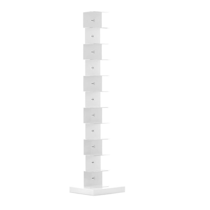 Opinion Ciatti Ptolomeo H 160 – Freistehende Bücherregal‑Säule, Weiß.