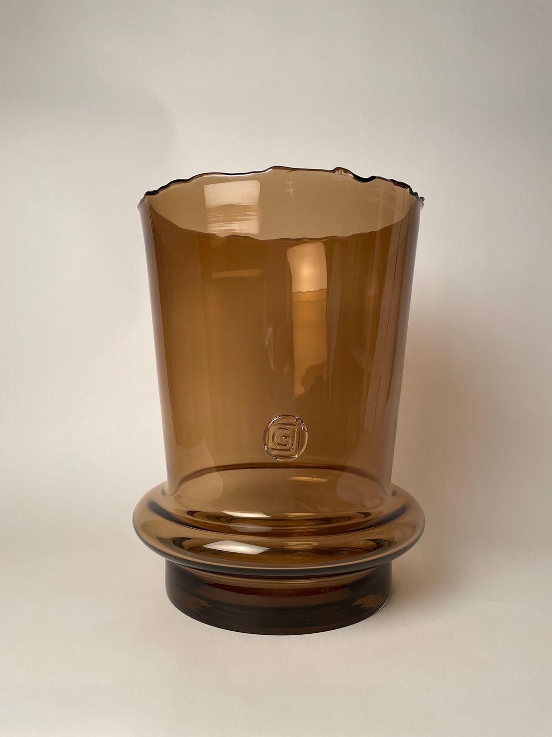 Gommaire Vase Ali Large – Topaz Glass | Handgefertigte Glasvase