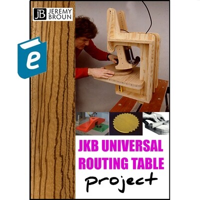 THE JKB UNIVERSAL ROUTING TABLE - e-manual. Designed by the UK creative routing pioneer and maestro Jeremy Broun, this easy to build plywood jig performs inverted, overhead and pendulum routing. THE JKB UNIVERSAL ROUTING TABLE - e-manual. Designed by the UK creative routing pioneer and maestro Jeremy Broun, this easy to build plywood jig performs inverted, overhead and pendulum routing.