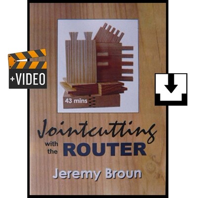 JOINTCUTTING WITH THE ROUTER - video download. 43 minutes of action packed guidance to cut a range of goints precisely and quickly using both shop made and selected manufacturers' jigs. JOINTCUTTING WITH THE ROUTER - video download. 43 minutes of action packed guidance to cut a range of goints precisely and quickly using both shop made and selected manufacturers' jigs.