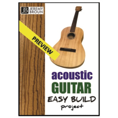 ACOUSTIC GUITAR EASY BUILD PREVIEW- video integrated online emanual. Not just an inspiring guitar to build using low cost tools and materials but an ideal entry into accessible woodworking. 6 videos.