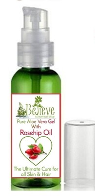 Pure Aloe Vera Gel with Rosehip Seed Essential Oil