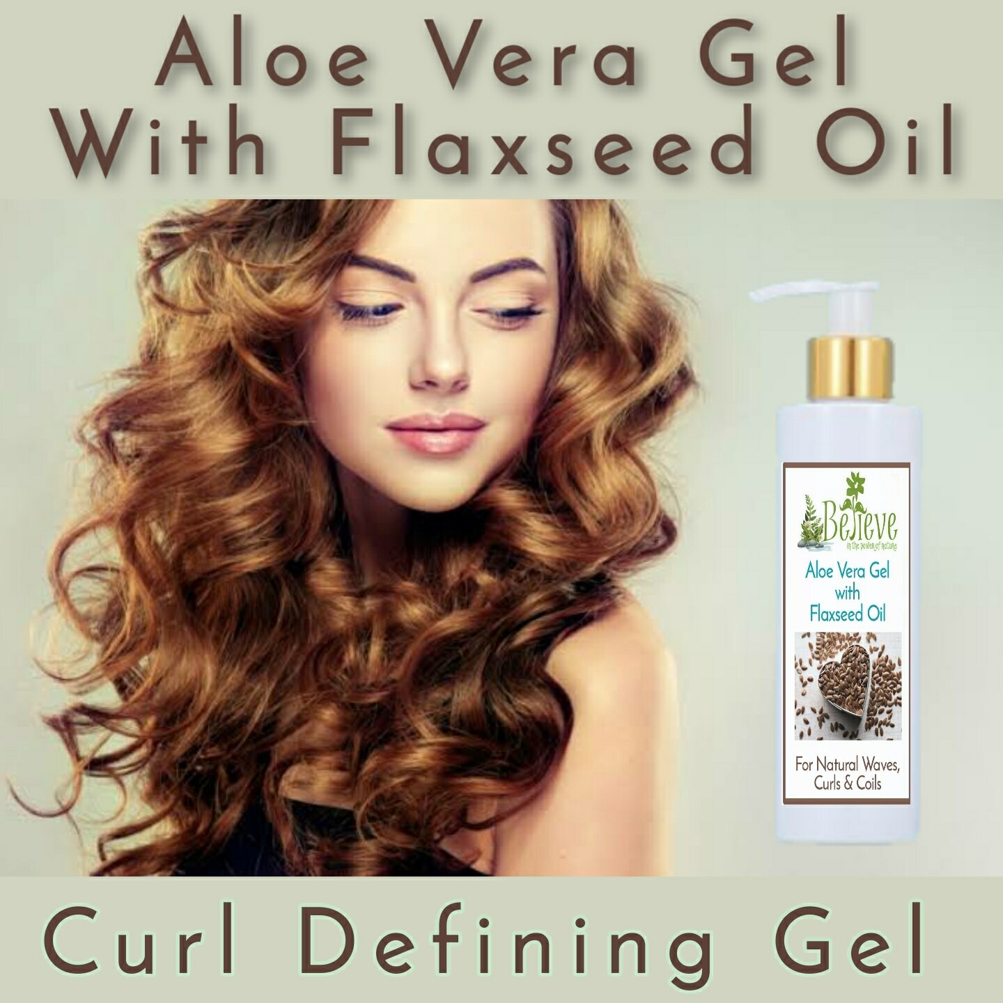 Flaxseed &amp; Aloe Vera Curling Gel