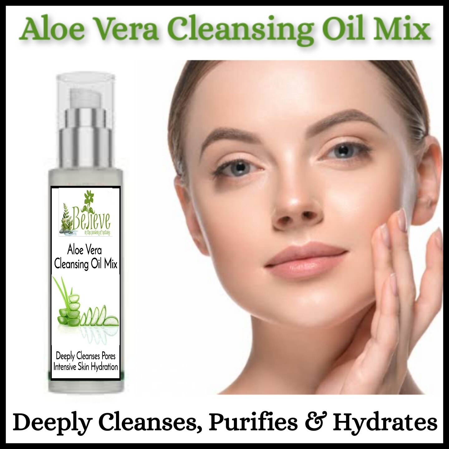 Aloe Vera Cleansing Oil Mix 125ml (Japanese Oil Cleansing Method)