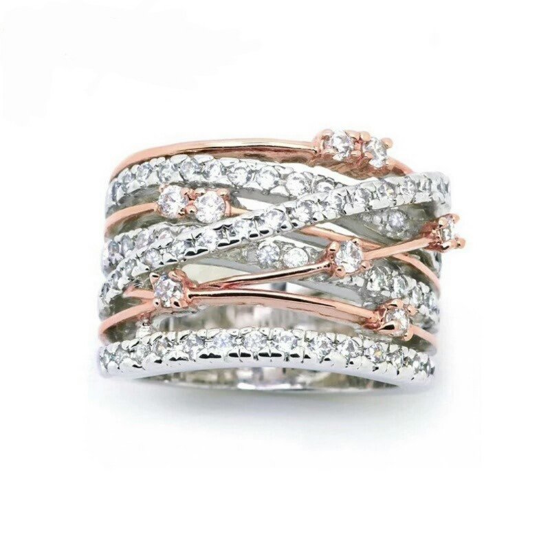 Fashion Brand Women Ring Rose Gold Color