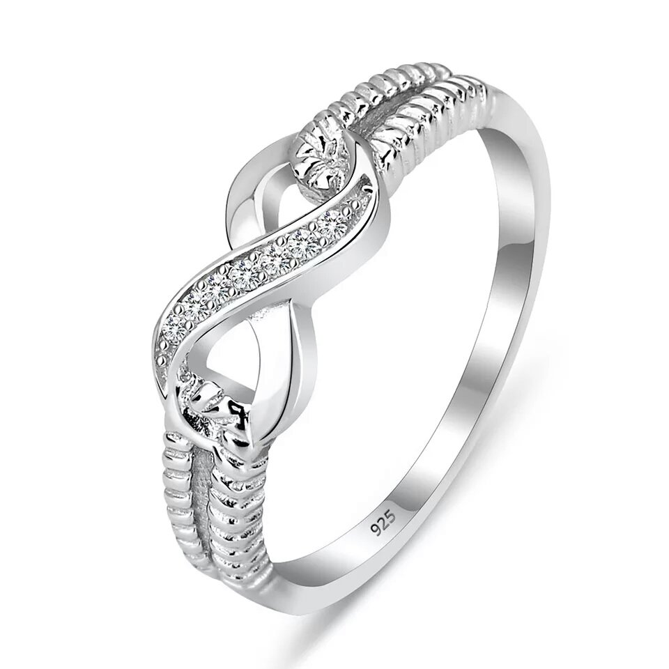 Eternity Ring Engagement Sterling Silver 925