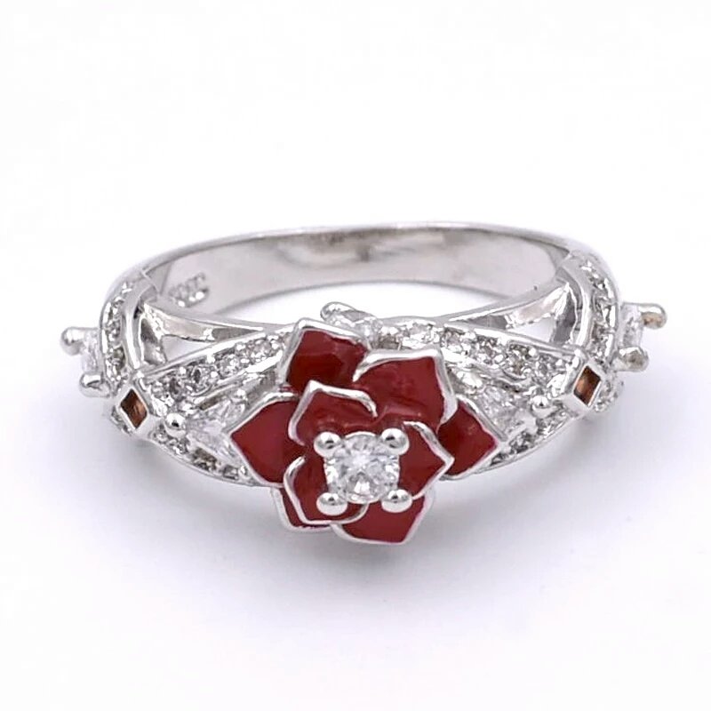 Floral Two Tone Promise Rose Women