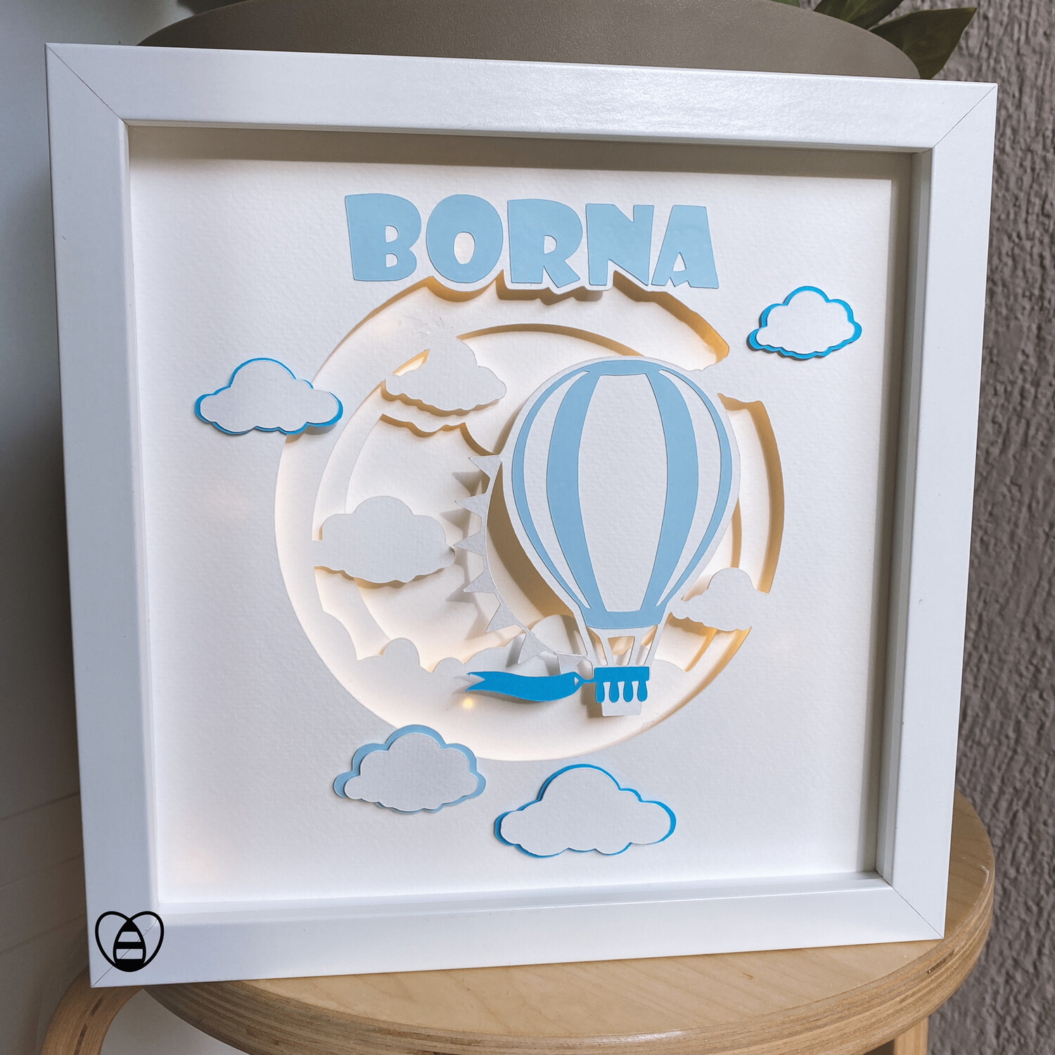 personalised baby lamp